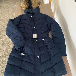 Tommy Hilfiger long Navy winter coat.
